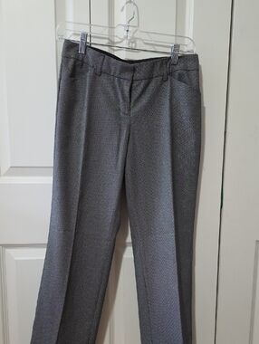 Express Black and White Micro-Pattern Dress Pants